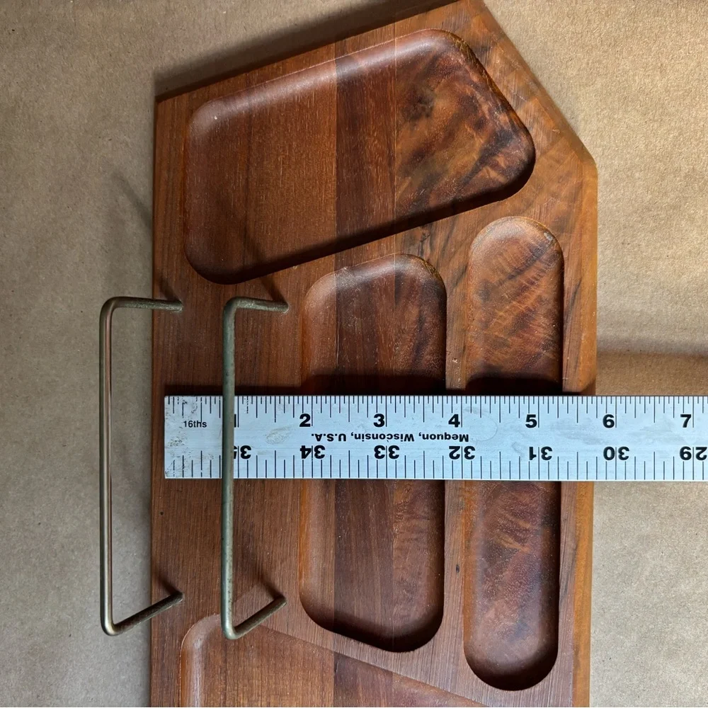 Vintage Wooden dresser butler with Metal details